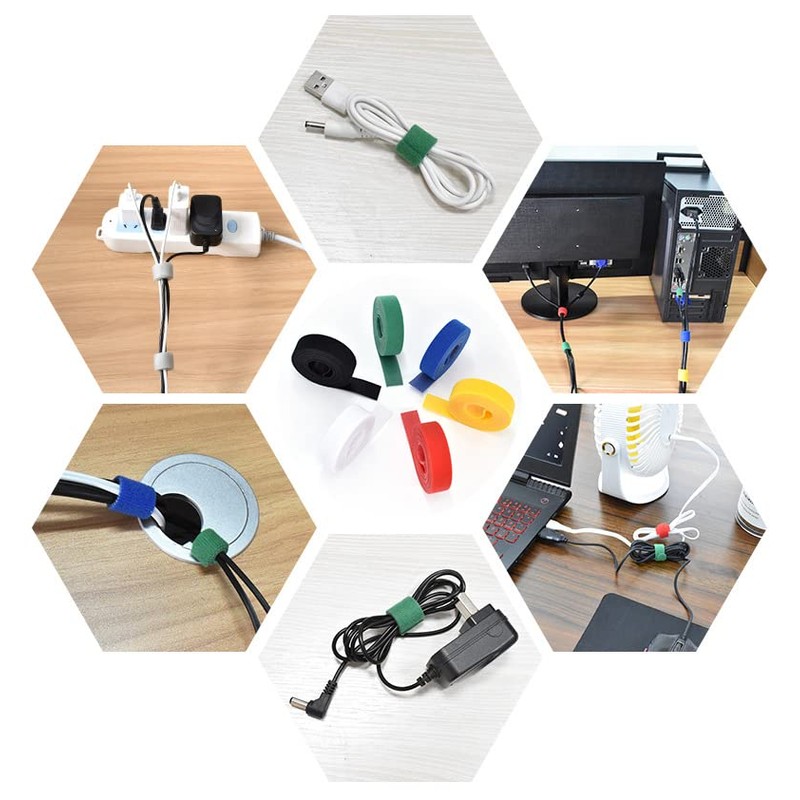 3 m Velcro Fastening Tape Cable Ties for Cable Management,