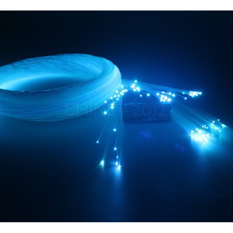 CHINLY 0.03in(0.75mm) 328ft(100M)/roll PMMA Plastic end Glow Fiber Optic Cable