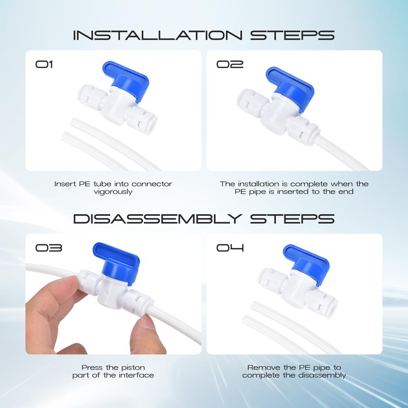 Refrigerator Water Line Kit, CNAODUN Ice Maker Water Line Kit