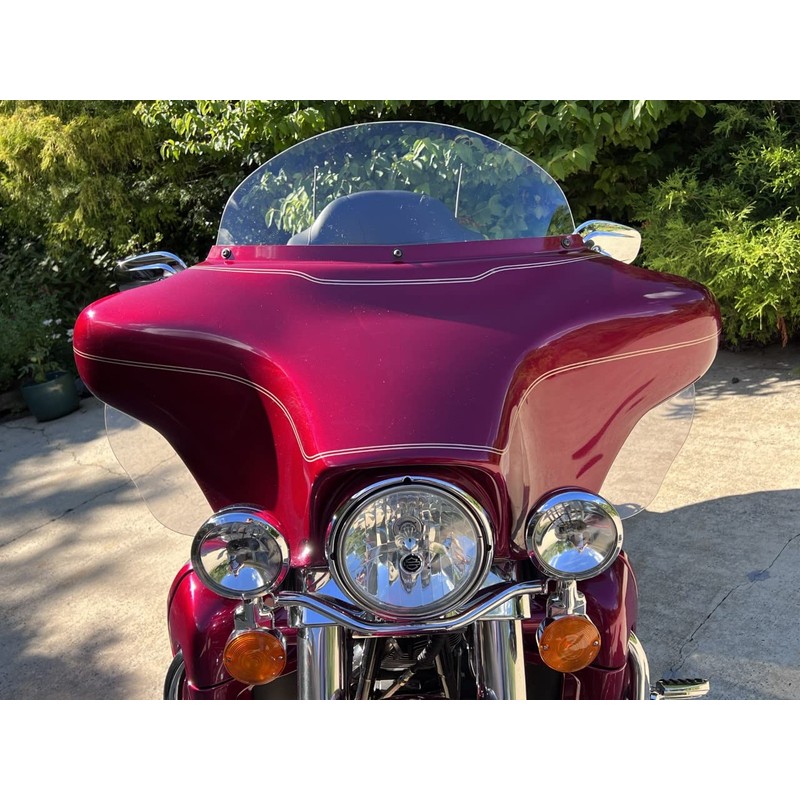 Sled Shields 8" CLEAR windshield compatible with Harley Davidson Street