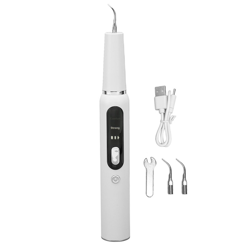 Electric Dental Calculus Remover 3 Modes LED IPX6 Waterproof Tartar