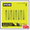 RYOBI Replacement Fixed Blades For 2-in-1 String Head (8-pack) |