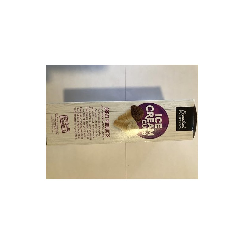 Essential everyday Ice Cream Cups, 12 Pack,