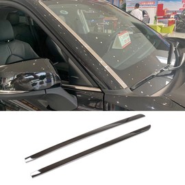 Beautost Fit for Toyota Highlander 2020 2021 2022 2023 2024 2025 2026 Windshield Side Beveled Window Cover Trim Stainless Steel