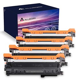 ALLWORK Compatible Toner Cartridge Replacement for HP 507X 507A CE400A CE400X CE401X CE402X CE403X use for HP Laserjet Enterprise M570dn M551dn M551n M575dn M551xh M570dw Printer (KCMY, 4-Pack)