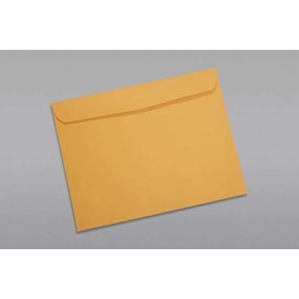 Limited Papers (TM) Booklet Envelopes, (Open Side) Brown Kraft, Gummed Seal, 28 Pound, Heavyweight, For Mailing And More. (100, 9.5 x 12)