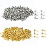 500 PCS Paper Fasteners, baotongle Brass Plated Scrapbooking Brads Round