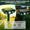 4 Pack Solar Ultrasonic Animal Repellent Deer Repellent Devices Cat