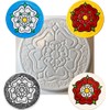 dennycraftmoulds Yorkshire Lancashire Tudor Rose Concrete or Plaster Mould