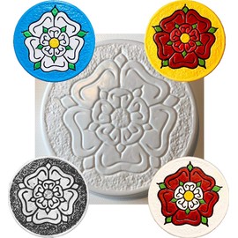 dennycraftmoulds Yorkshire Lancashire Tudor Rose Concrete or Plaster Mould