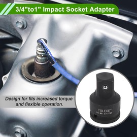 HOPESPANNER Universal 72mm 3/4" to1 Impact Socket Adapter Durable Driver Wrench Transform Socket CR-MO 1 Pcs for Car Motorcycle Dirtbike Repair 3/4" Drive