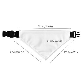 4 Stück Hunde Bandana, Bandana Hund, Dreieckstuch Hund, Hunde Halstücher, Hundehalstuch, Halstuch Hund, Hunde Halstuch, Verstellbare Sublimation, für Hunde, Welpen, Katzen, 22 x 17.8 x 17.8 cm, L