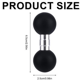 lasuroa Double Ball Mount Adapter, 1 Inch Threaded Bolt with Ball Adapter Bike & Motorcycle Accessories Compatible with RAM Mounts & 1 Inch Sockets, Cycling, Traveling