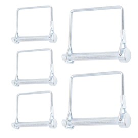 Hocansen Pack of 5 Folding Cotter Pins, 6 x 50 mm, One Cotter Pin, Rectangle, Carbon Steel Cotter Pins, Top Link Bolt, Shaft, Square Locking Pin, Locking Pin, Clutch Pins for Farm Trailer (8 x 60