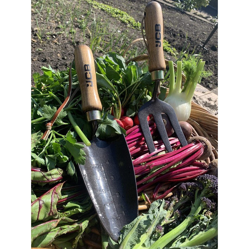 JCB - Solid Forged Hand Fork- Garden Fork Heavy Duty