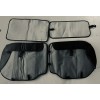 Seat Car Seat Covers Full Set in Solid Black, Front
