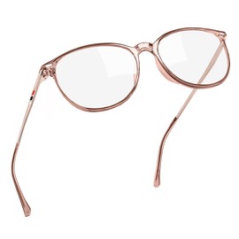 Joopin Blue Light Filter Glasses Men Blue Filter Glasses Women Blue Light Glasses and Glasses Without Prescription Blue Light Glasses Unisex for Eye Protection, A-transparent light brown