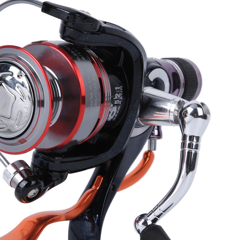 Hand Brake Metal Spool Fishing Wheel 6 Bearings Lure Rear
