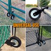 Mofeez Gate Wheel for Metal Swing Gate with 1-5/8" Thru