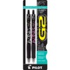 Pilot 31367 0.7mm Black Ink G2 Gel Roller Assorted Styles