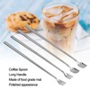 4Pcs 304 Stainless Steel Coffee Spoon Long Handle Coffee Spoon