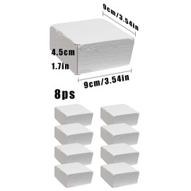tintoke 8 pieces GymChalk,9 * 9 * 4.5cm weightliftingchalk,GymnasticsChalk,GripChalk Weightlifting,Non Slip Grip for Gymnastics,Suitable for fitness, weightlifting, gymnastics, rock climbing, etc.