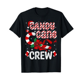 Candy Cane Crew Christmas Holiday Men Womens Kids Toddlers T-Shirt