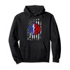 EMT Firefighter Firefighter EMT American Flag Gift Pullover Hoodie