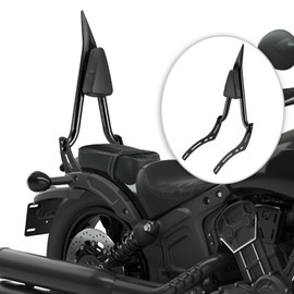 Mofun 24" Tall Passenger Backrest Sissy Bar Compatible with Indian Scout Bobber Twenty Sixty 2018-2024, Rogue Sixty 2022-2024