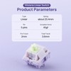 EPOMAKER Wisteria 39gf Linear Mechanical Keyboard Switches, 5-Pin Pre Lubed