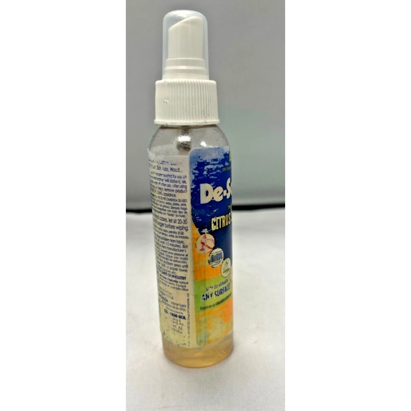 De-Solv-it Citrus Solution 4oz pump damaged labels
