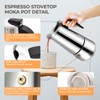 2 Cup 100ml Moka Pot Stainless Steel Espresso Coffee Maker