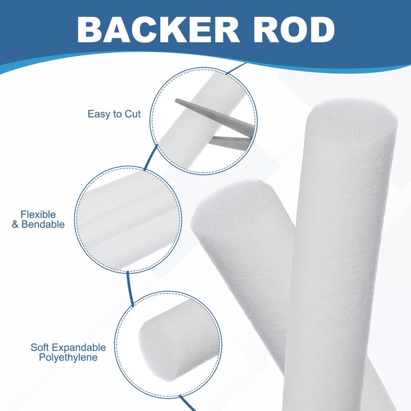 PATIKIL 1-1/5 Inch x 7 Feet Backer Rod for Gaps