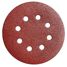 Replacement Velcro Sanding Disc Diameter 125 mm with Holes Grit 240 (Pack of 10)