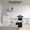 Hibbent Universal Drain Fitting, Pop-Up Valve for Sinks and Washbasins