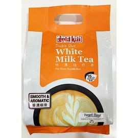 Double Shot White Milk Tea, Smooth & Aromatic, 15 Sachets x 35g, Perfect for Home and Travel
