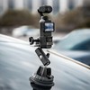 Aluminum Alloy Suction Cup Mount for 3 Action Camera, 360