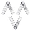 3 Pcs Goniometer Plastic Ruler Body Angle Measuring Tool Goniometer