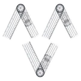 3 Pcs Goniometer Plastic Ruler Body Angle Measuring Tool Goniometer Angle Spinal Ruler for Physiotherapy Exercise Therapy Physiotherapy Sports Therapy
