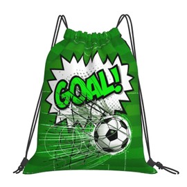 Braytow Gymnastics Drawstring Backpack Gym String Bag Drawstring Sackpack Sport Cinch Bag For Womens Mens, Football2, One Size