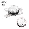 uxcell KSD301 Thermostat 55°C/131°F 10A Normally Open N.O Adjust Snap