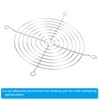 PATIKIL 120mm Fan Grill with Screws, 5Pack Chrome Plated Iron