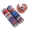 OSALADI 16rolls Independence Day Themed Washi Tape Decorative Patriotic Tape