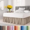 Wrap Around Dust Ruffle Bed Skirt - Cream - for