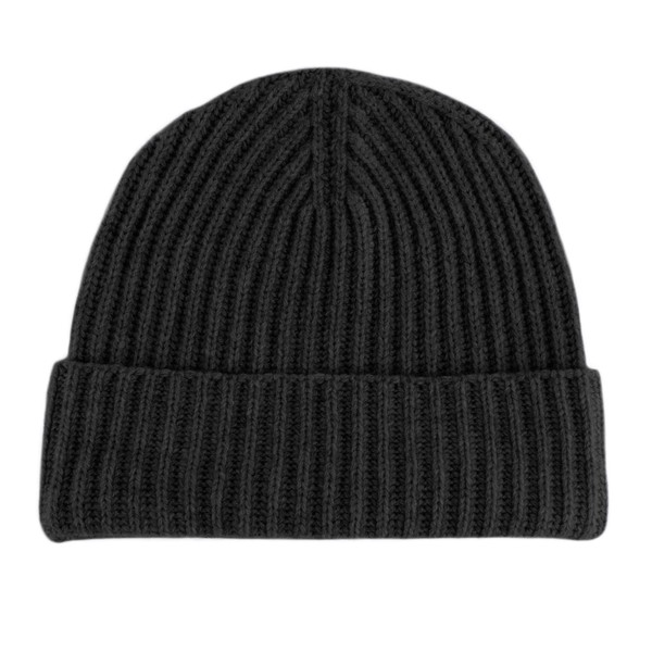 Shorts of Hawick Men's Ribbed 100% Cashmere Beanie Hat -