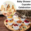 Silicone Muffin Cups for Baking, 24 Pcs Teacup Cupcake Liners,