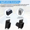 DEA Channel Drain End Adapter and Pool Deck Drain Cap