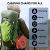 Guioiby Upgraded Collapsible Stool, Portable Folding Stool, Telescoping Camping Chair