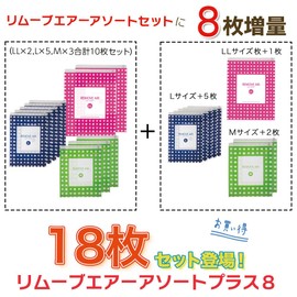 Remover Air Clothing Compression Bags, 18 Pack Assorted Plus 8, Made in Japan, Embossed, Travel, Vacuum Free, Storage