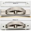 DayCount Pack of 2 Invisible Cabinet Drawer Handle Rotating Zinc